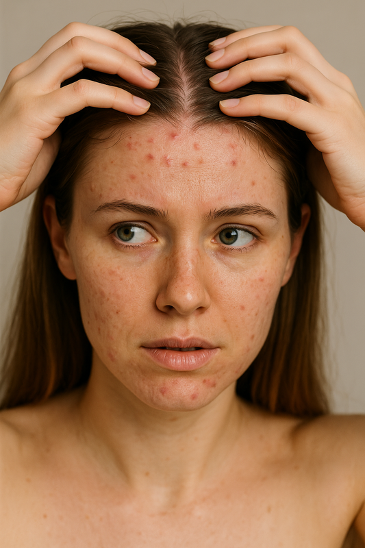 Acné du cuir chevelu : causes, symptômes et solutions | Nirvita