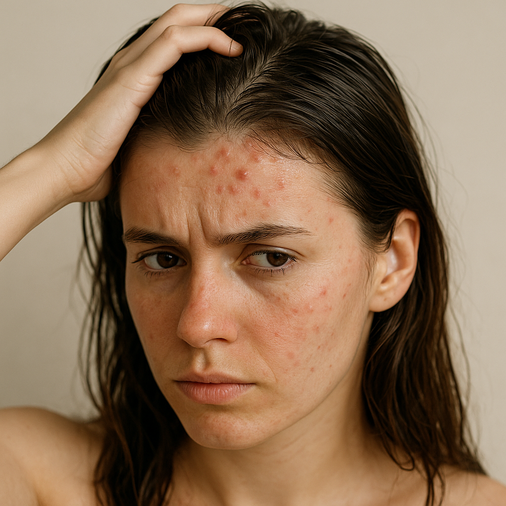 Acné et cheveux gras : causes, excès de sébum et solutions efficaces | Nirvita
