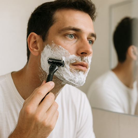 Acné hormonale masculine : barbe, rasage et testostérone | Nirvita